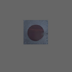 A square slate fridge magnet featuring a large magnet.